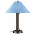 Brilliantbulb Concepts  Catalina Table Lamp  with 3 in. bronze body and sky blue Sunbrella shade fabric - Bronze BR1607866